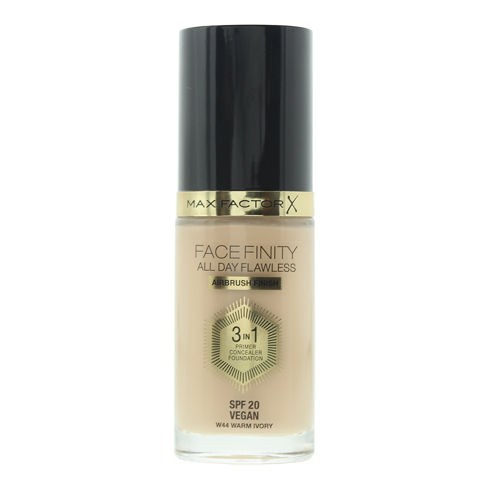 Max Factor Facefinity All Day Flawless 3 In 1 W44 Warm Ivory Foundation 30ml