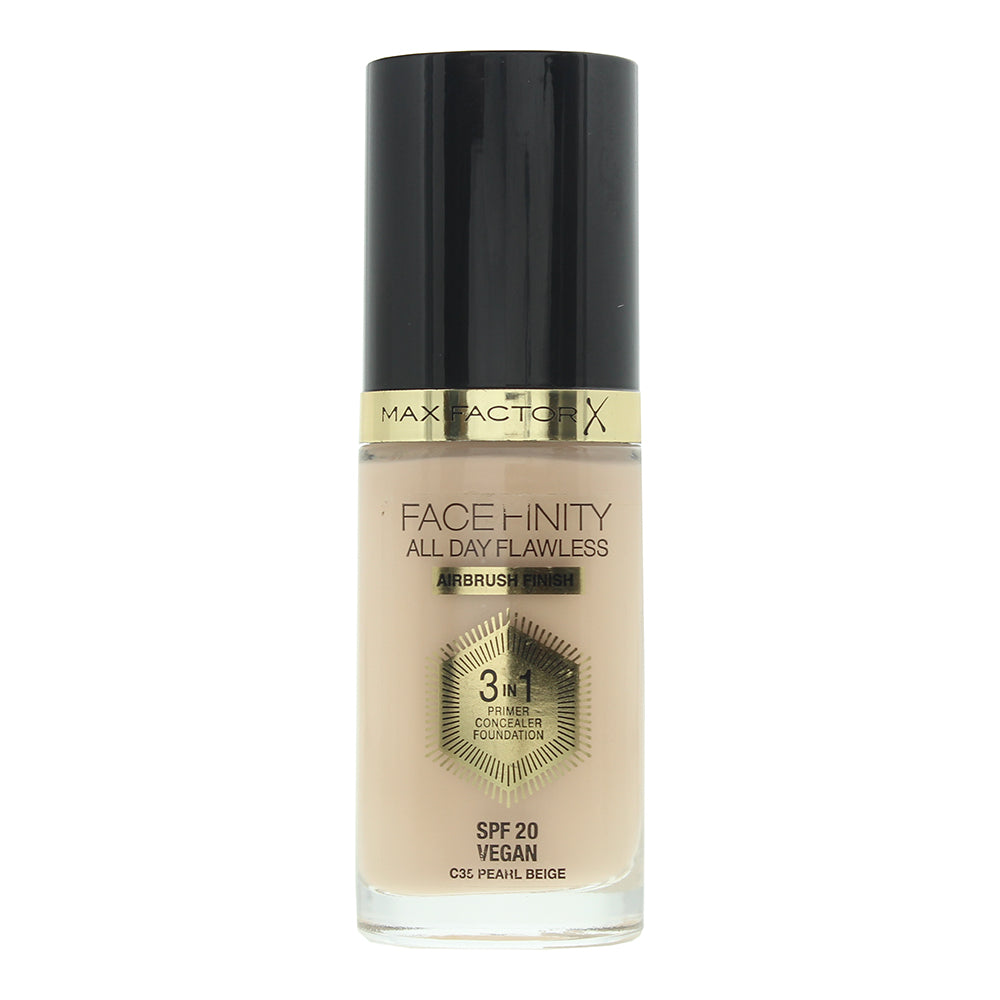 Max Factor Face Finity All Day Flawless 3 In 1 35 Pearl Beige Foundation 30ml