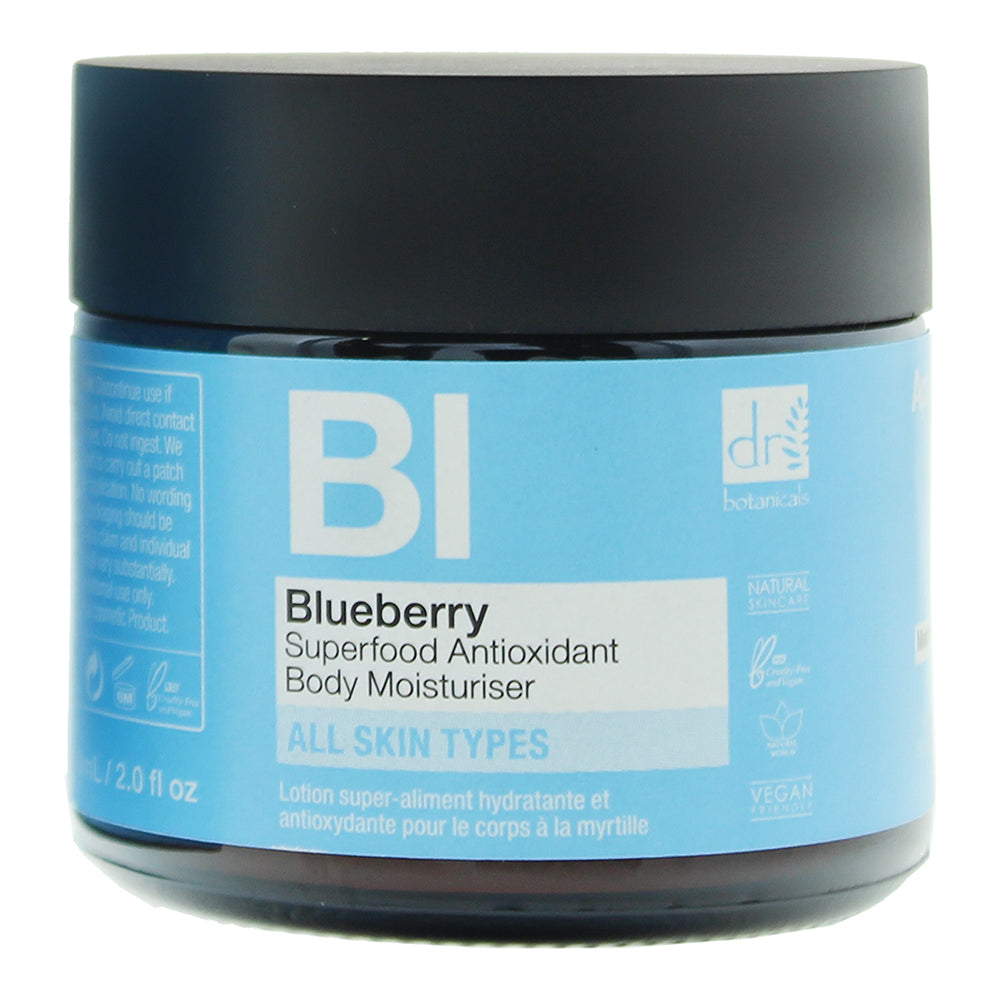 Dr Botanicals Blueberry Superfood Antioxidant Body Moisturiser 30ml - Product