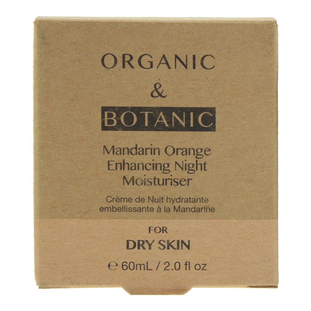 Organic & Botanic Mandarin Orange Enhancing Night Moisturiser 60ml - Box