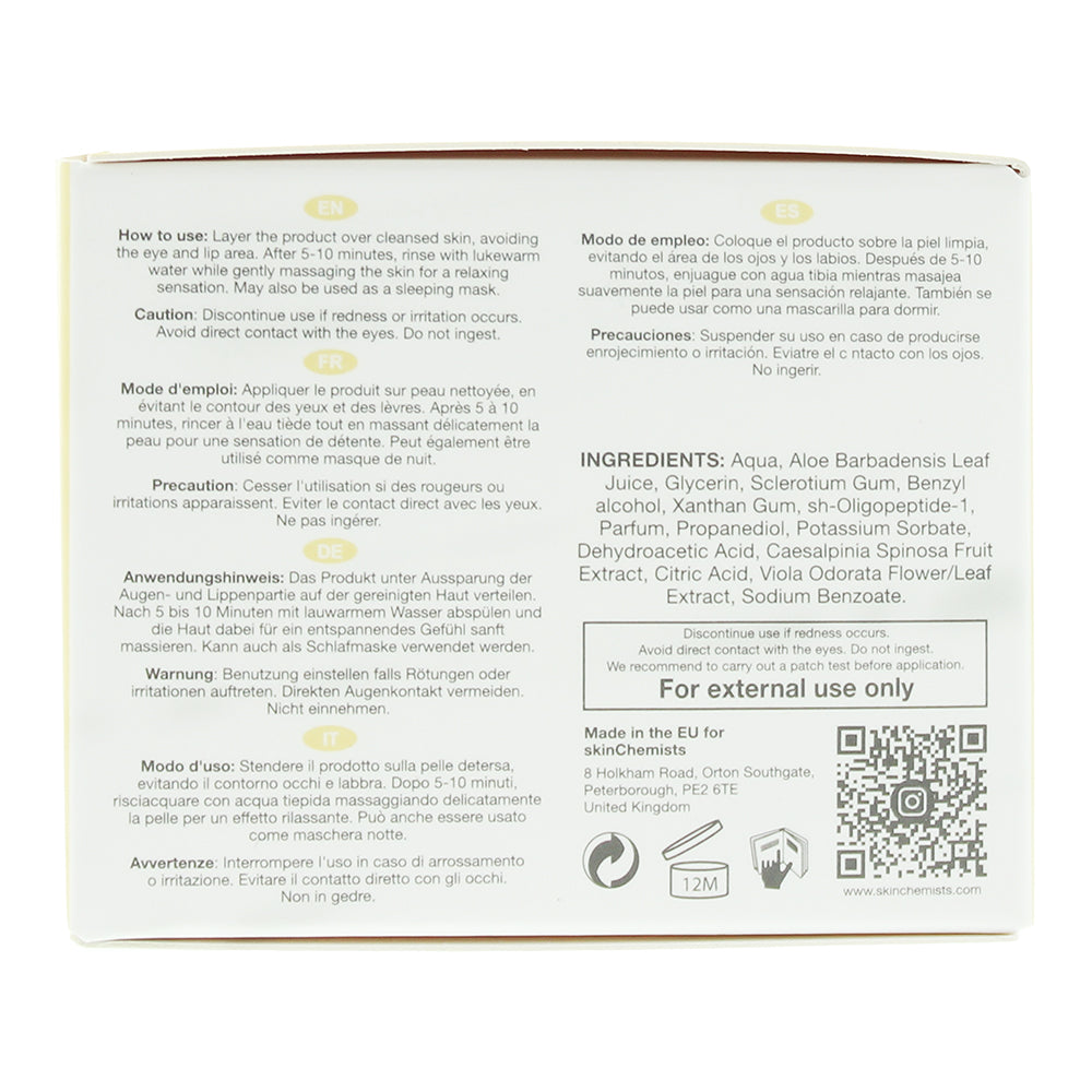 Skin Chemists Advanced Anti-Ageing Epidermal Growth Factor Cell Regrowth Mask 50 - Ingredients