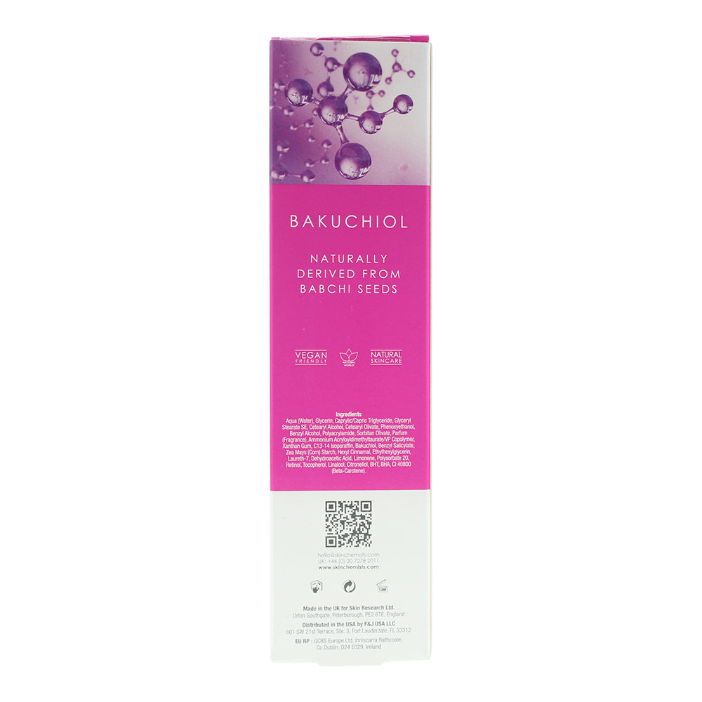 Skin Chemists Youth Series Retinol & Bakuchiol Mask 50ml - Ingredients