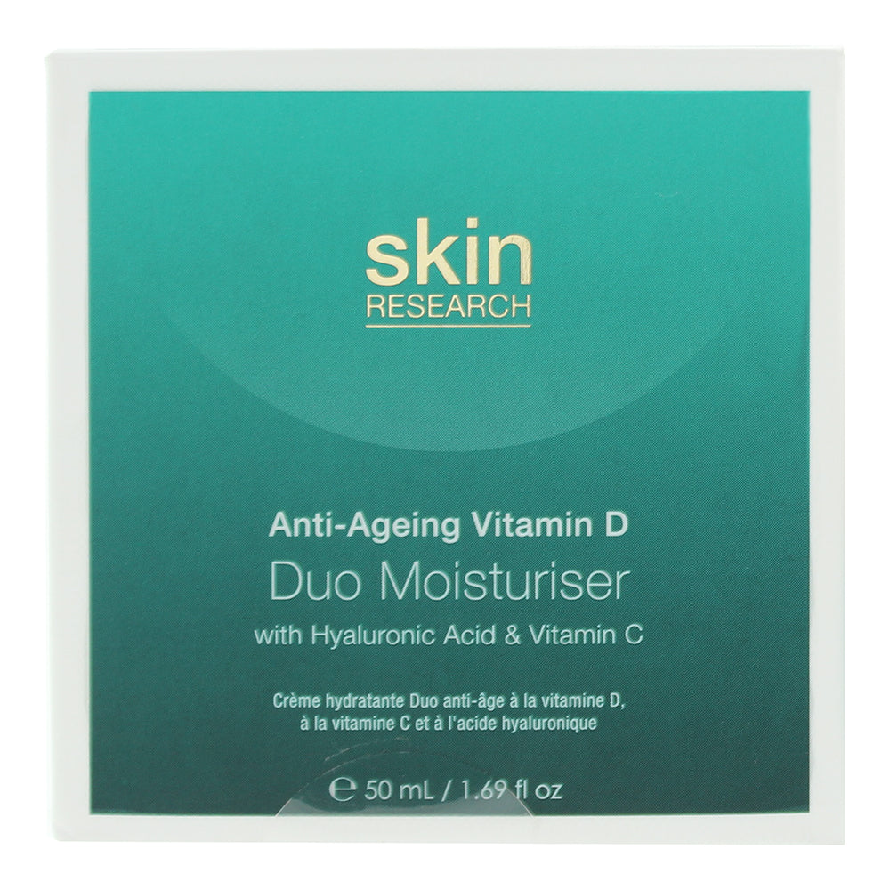 Skin Research Anti-Ageing Vitamin D With Hyaluronic Acid & Vitamin C Duo Moistur - Box