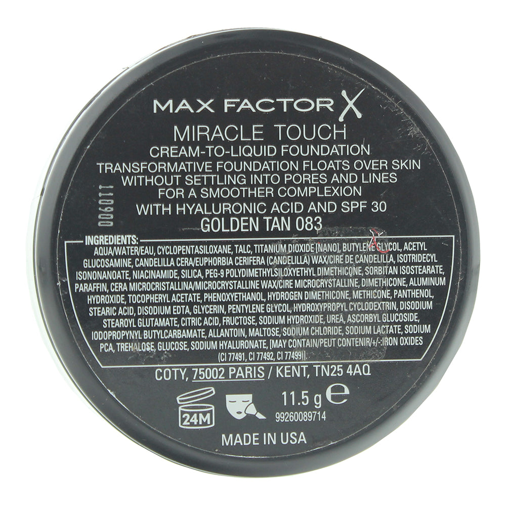 Max Factor Miracle Touch 83 Golden Tan Cushion Foundation 11.5g