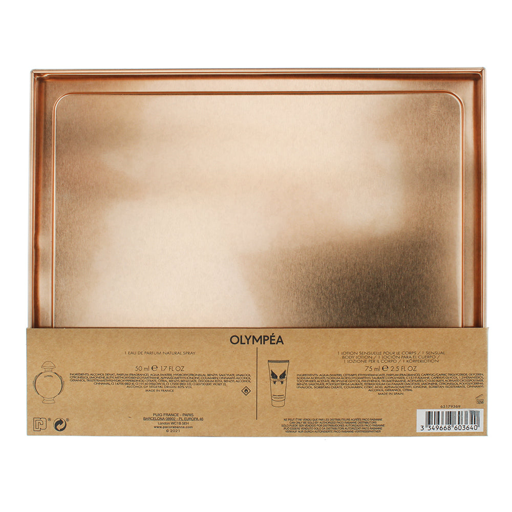 Paco Rabanne Olympéa 2 Piece Gift Set: Eau de Parfum 50ml - Body Lotion 75ml