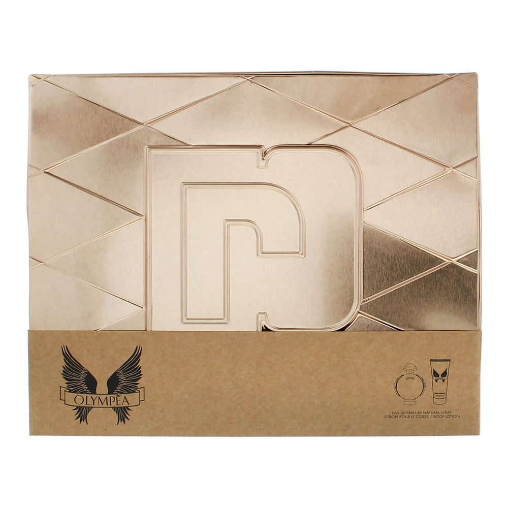 Paco Rabanne Olympéa 2 Piece Gift Set: Eau de Parfum 50ml - Body Lotion 75ml - Box