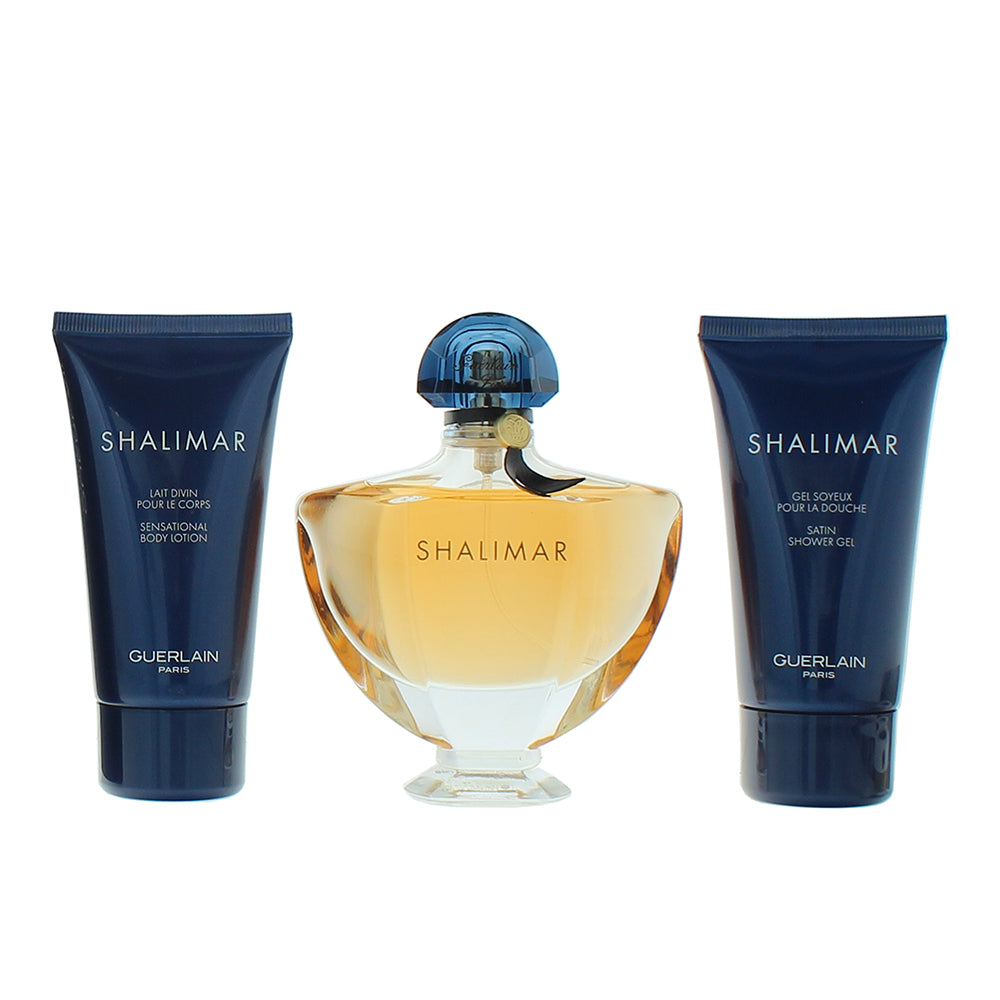 Guerlain Shalimar 3 Piece Gift Set: Eau de Parfum 90ml - Body Lotion 75ml - Show - Product