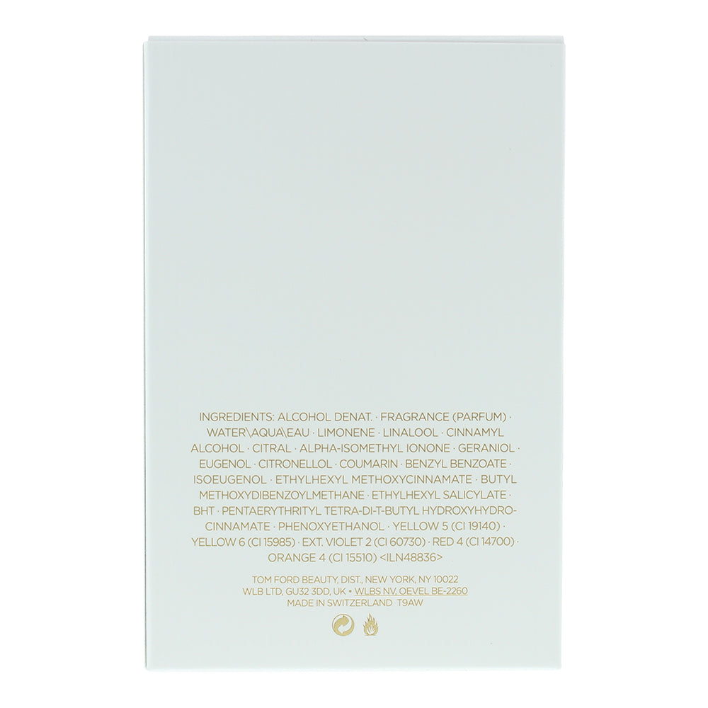 Tom Ford Costa Azzurra Eau de Parfum 100ml - Ingredients