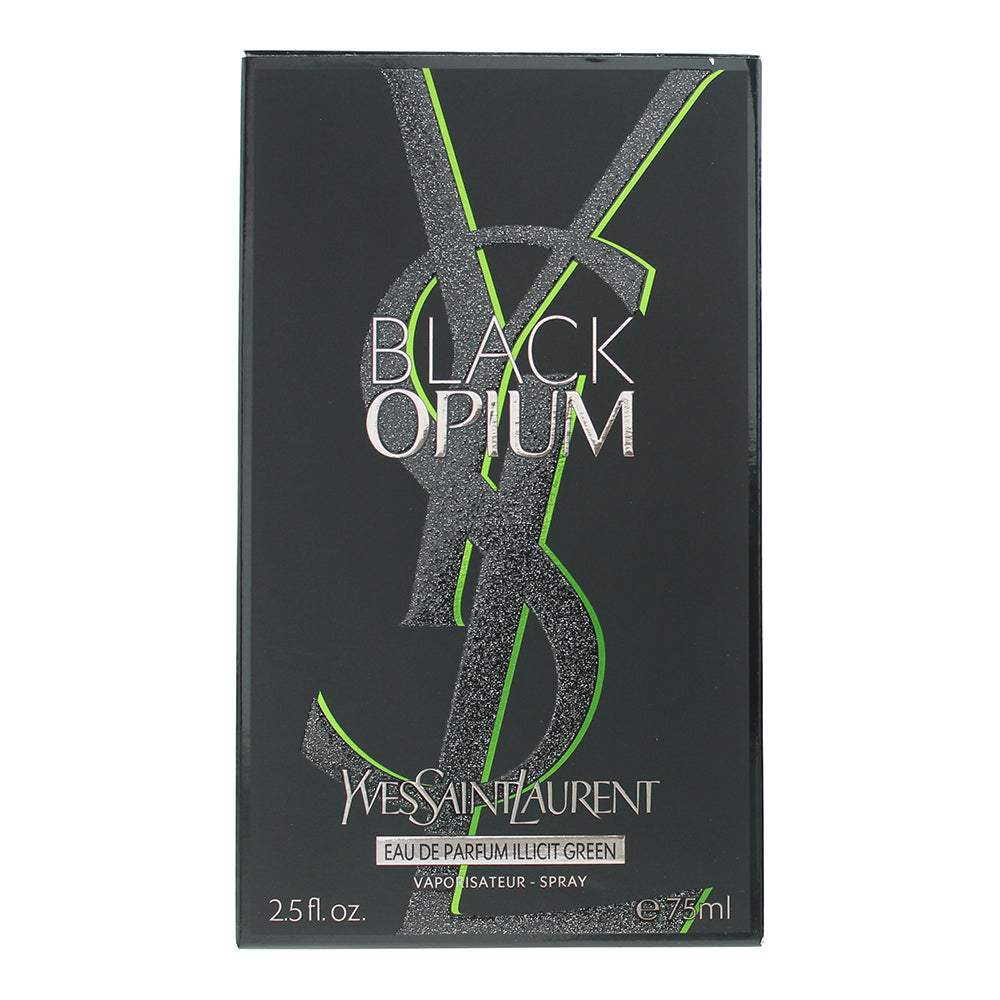Yves Saint Laurent Black Opium Illicit Green Eau de Parfum 75ml - Box
