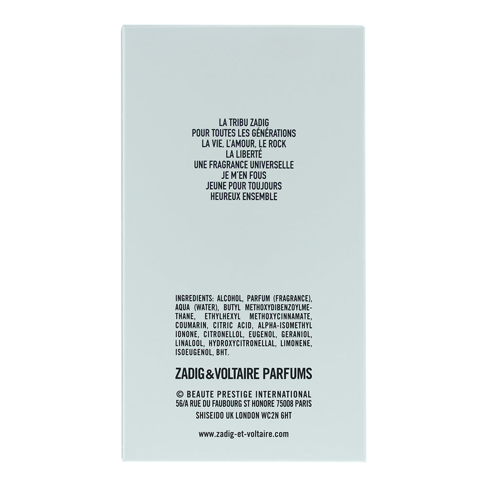 Zadig & Voltaire This Is Us! Eau de Toilette 50ml