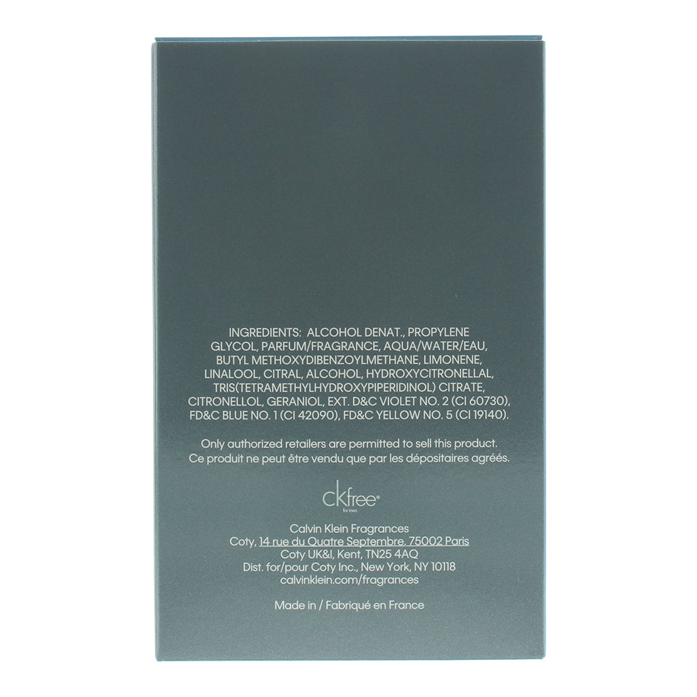 Calvin Klein Ck Free For Men Eau de Toilette 50ml