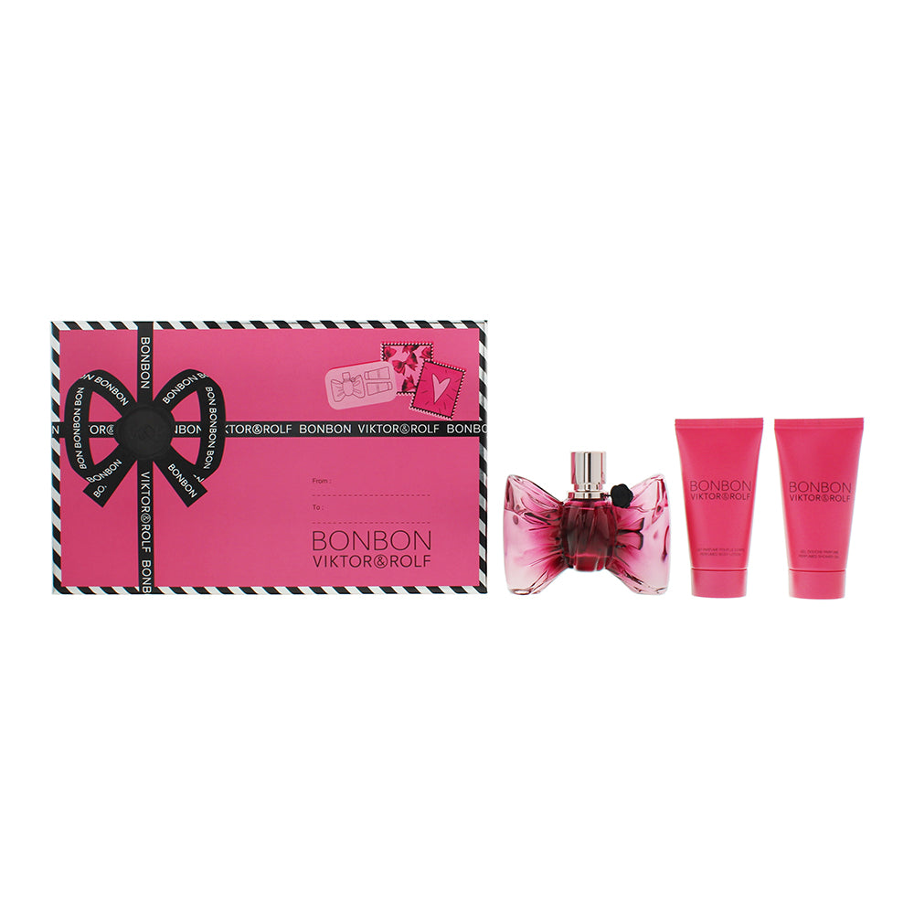 Viktor & Rolf Bonbon 3 Piece Gift Set: Eau de Parfum 50ml - Body Lotion 50ml - S
