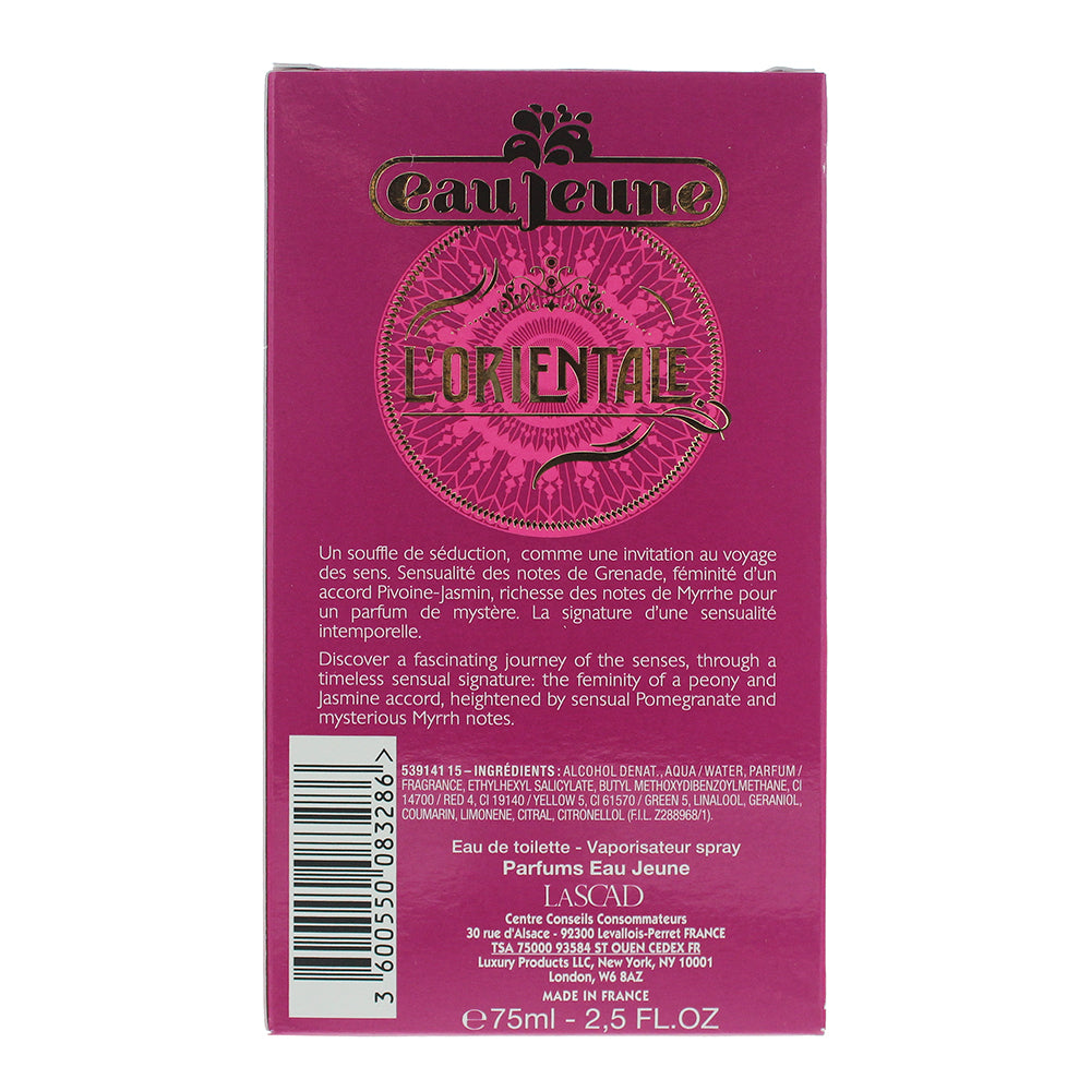 Eau Jeune Orientale Eau de Toilette 75ml