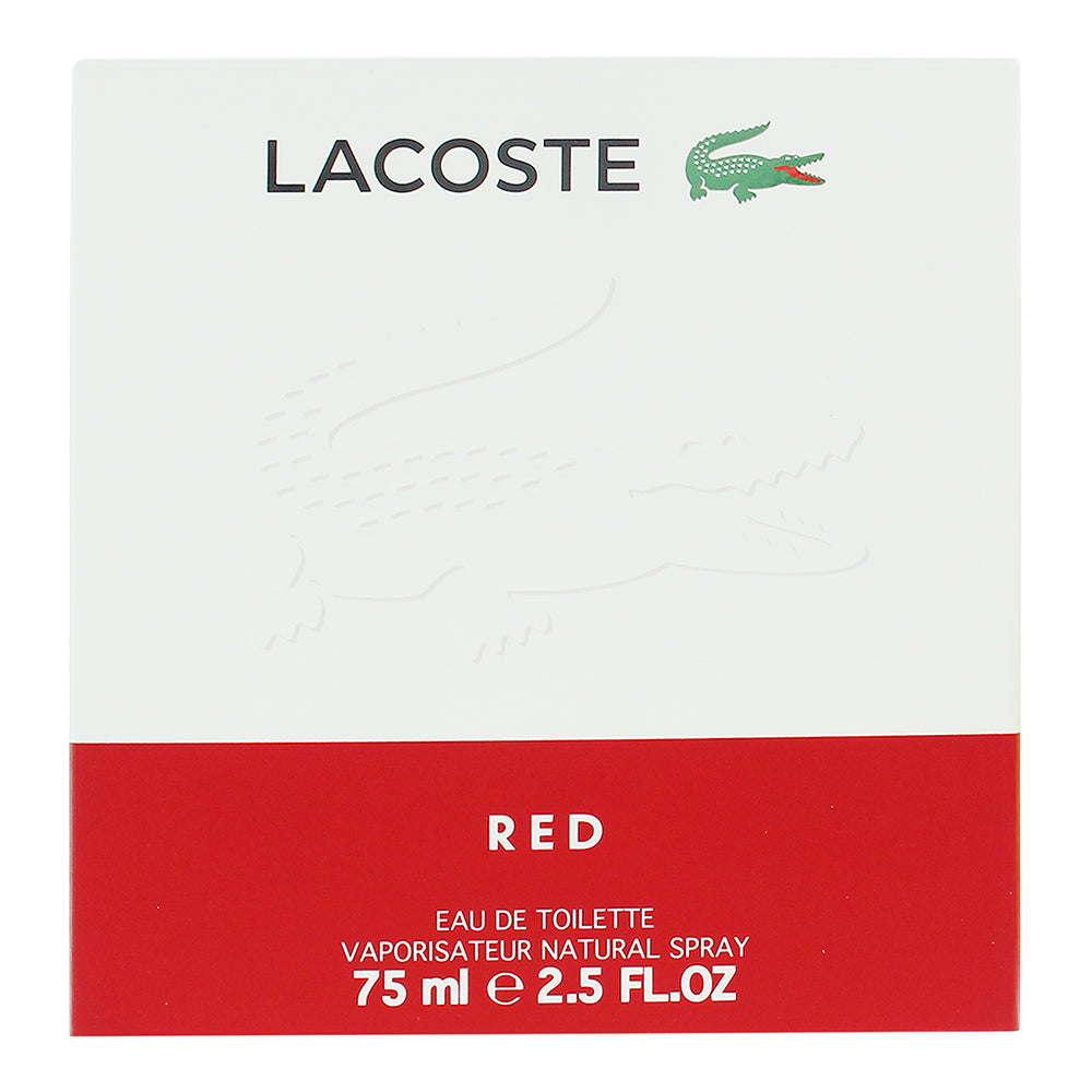Lacoste Red Eau de Toilette 75ml - Box