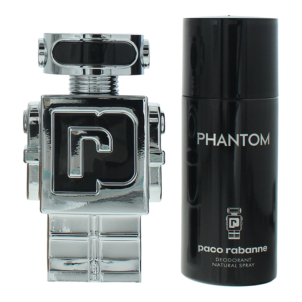 Paco Rabanne Phantom 2 Piece Gift Set: Eau de Toilette 100ml - Deodorant Spray 1 - Product
