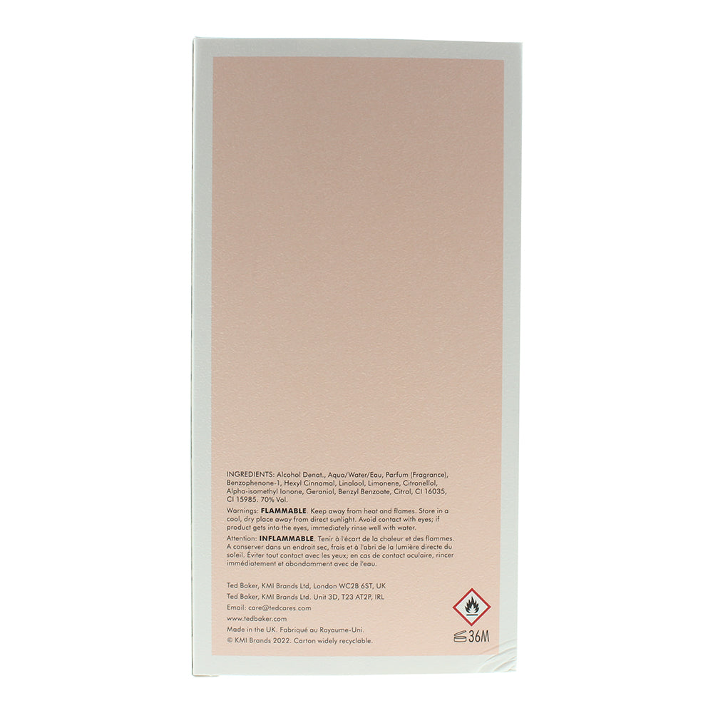 Ted Baker Mia Eau de Toilette 100ml - Ingredients