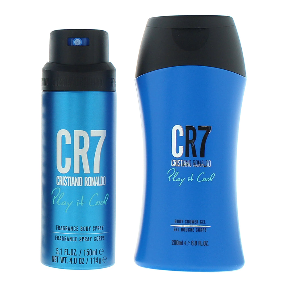 Cristiano Ronaldo Cr7 Play It Cool 2 Piece Gift Set: Shower Gel 200ml - Body Spr - Product