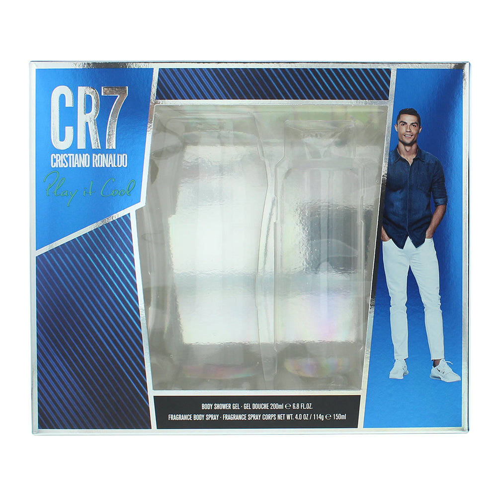Cristiano Ronaldo Cr7 Play It Cool 2 Piece Gift Set: Shower Gel 200ml - Body Spr - Box