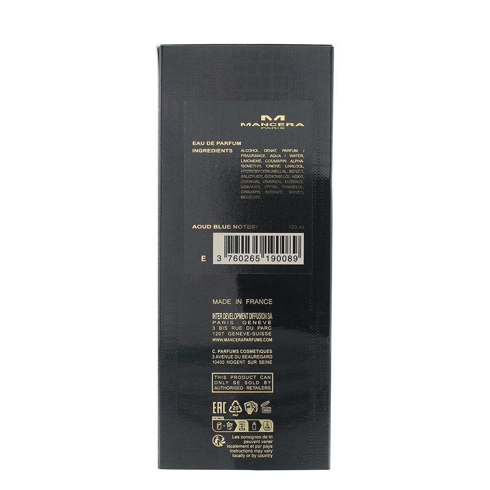 Mancera Paris Aoud Blue Notes Eau de Parfum 120ml