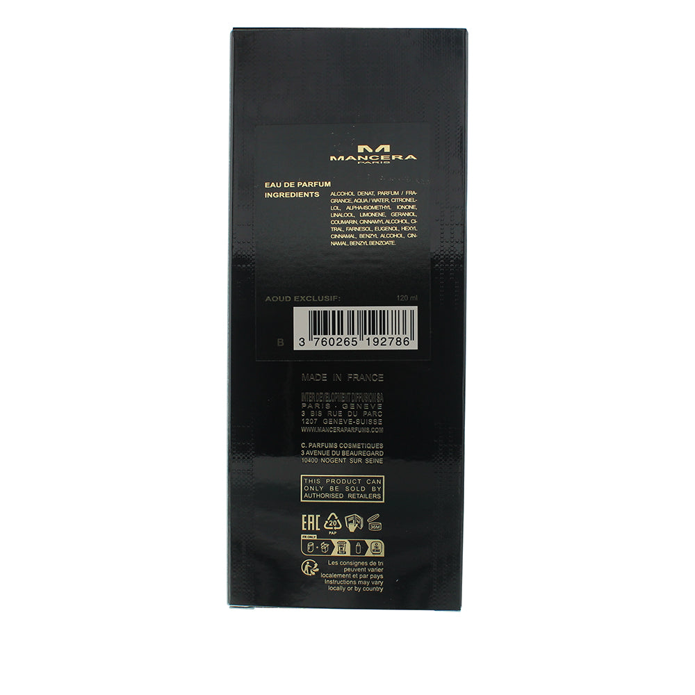 Mancera Paris Aoud Exclusif Eau de Parfum 120ml