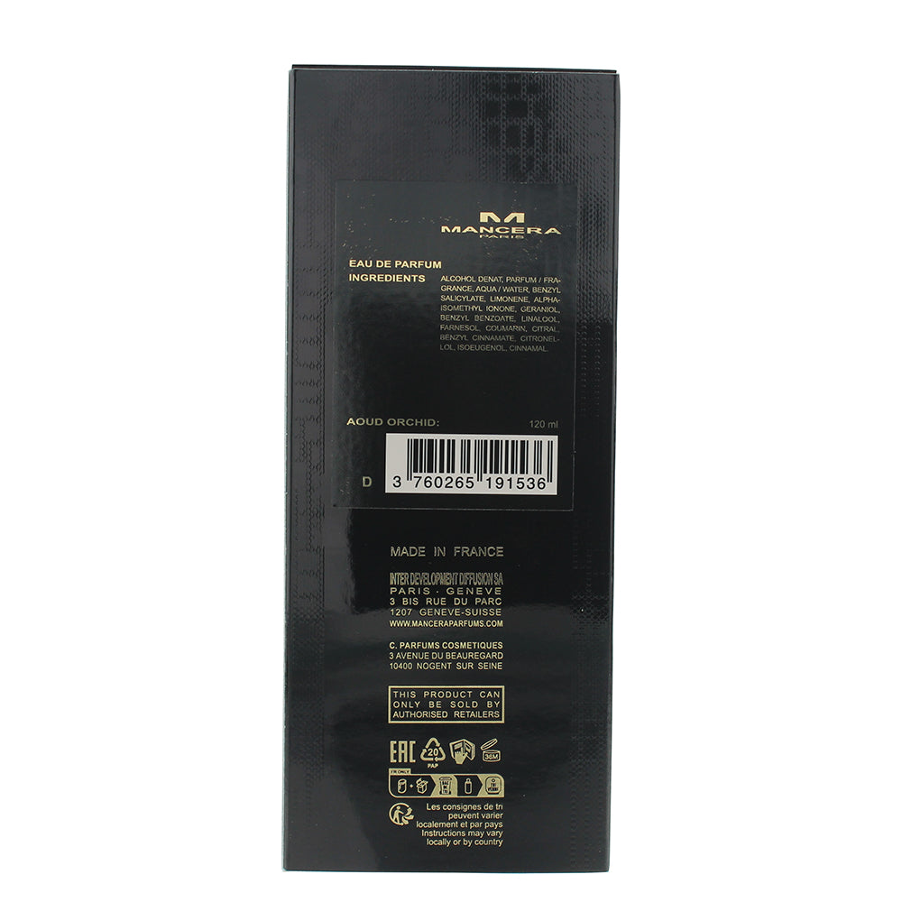 Mancera Paris Aoud Orchid Eau de Parfum 120ml