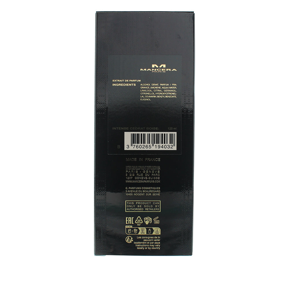 Mancera Paris Cedrat Boise Intense Eau de Parfum 120ml