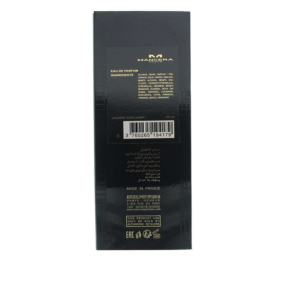 Mancera Paris Jasmin Executif Eau de Parfum 120ml