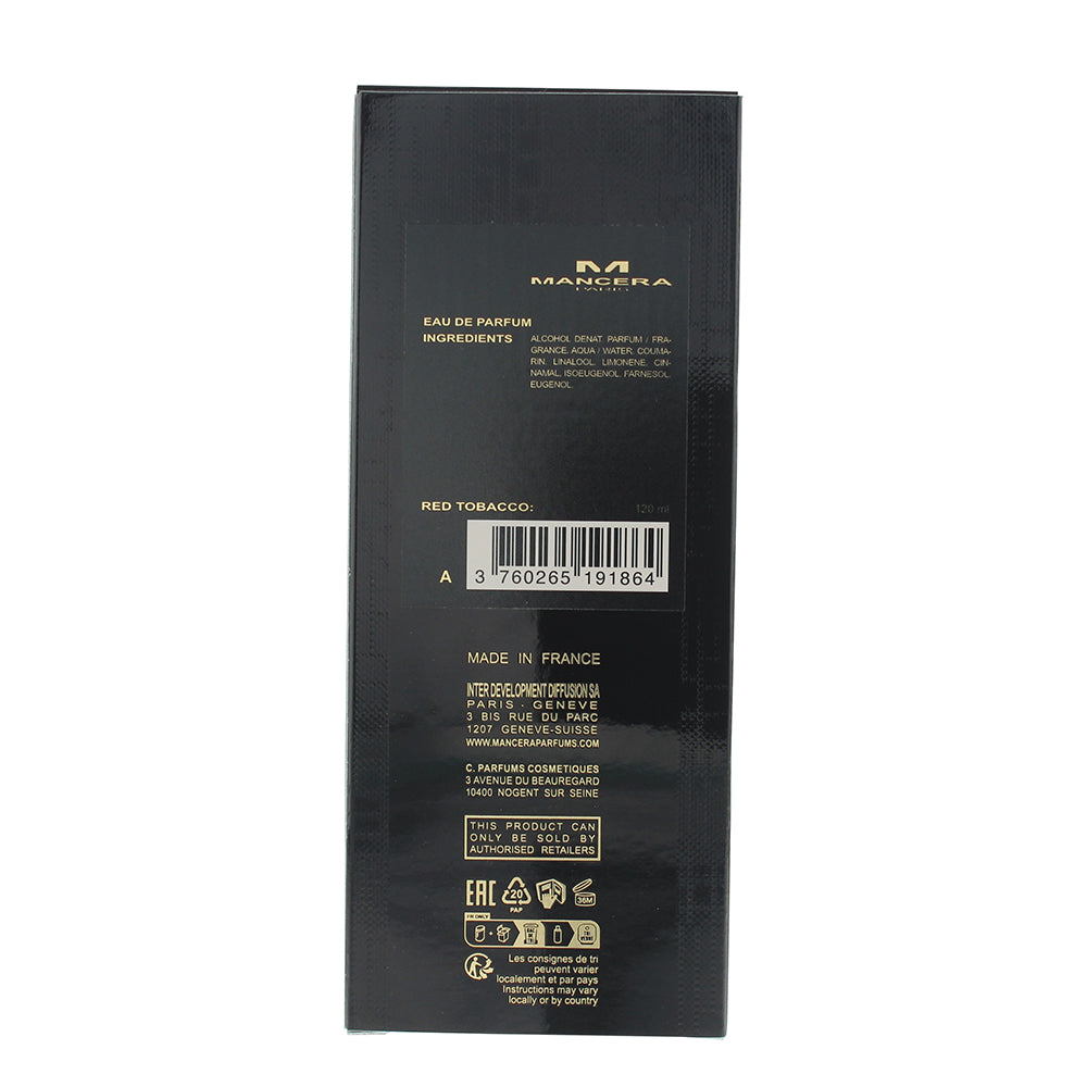 Mancera Paris Red Tobacco Eau de Parfum 120ml