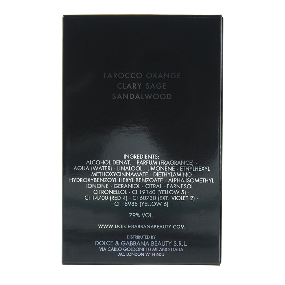 Dolce & Gabbana The One For Men Eau de Parfum 50ml - Ingredients