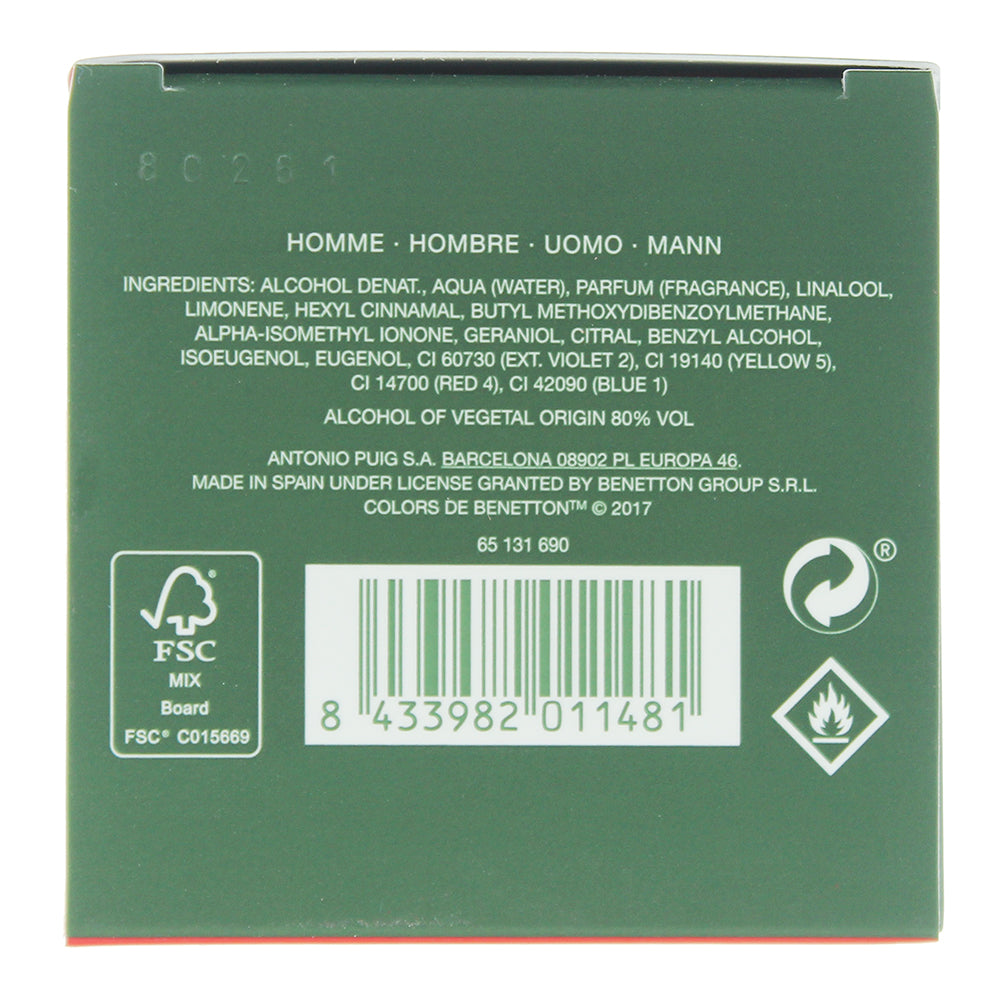 Benetton Colors De Benetton Green Eau de Toilette 60ml