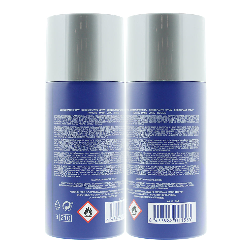 Benetton Colors De Benetton Blue Deodorant Spray 150ml