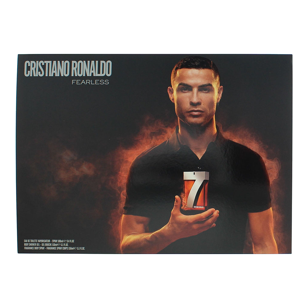 Cristiano Ronaldo Cr7 Fearless 3 Piece Gift Set: Eau de Toilette 100ml - Shower  - Box