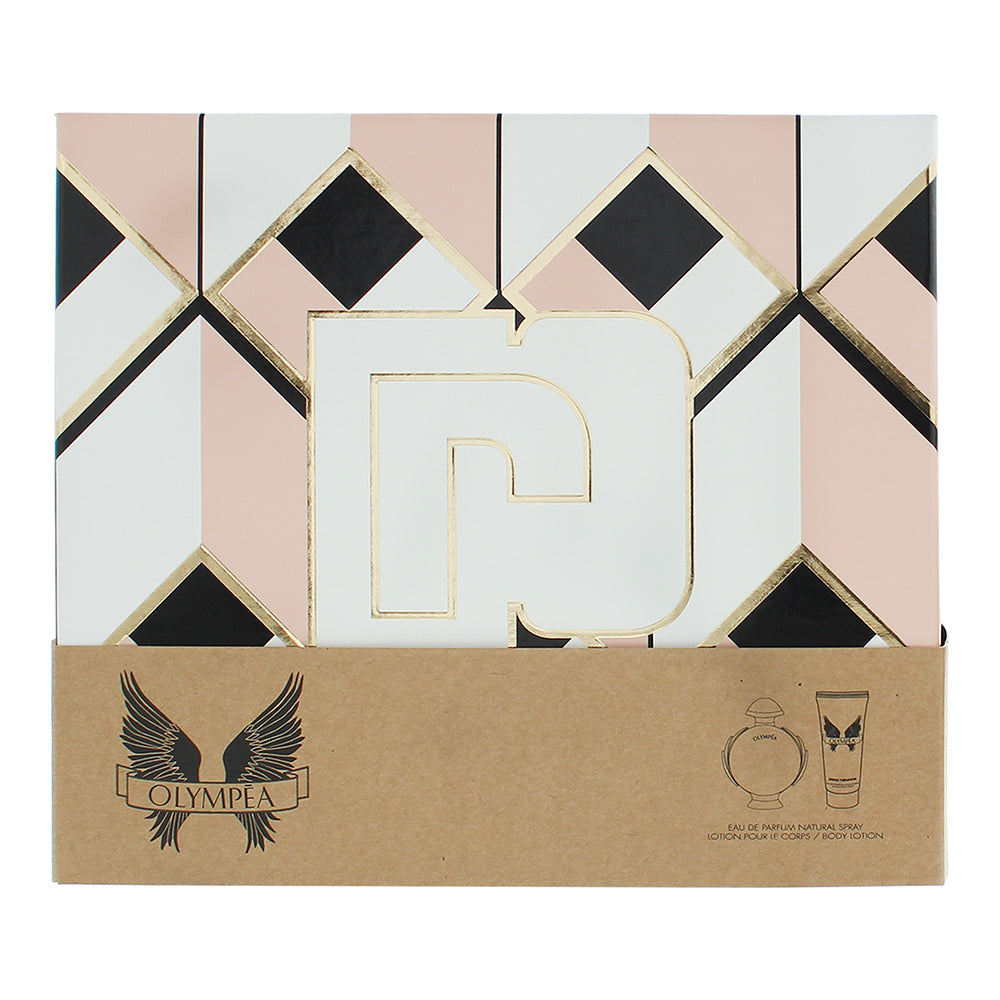 Paco Rabanne Olympéa 2 Piece Gift Set: Eau de Parfum 80ml - Body Lotion 100ml - Box