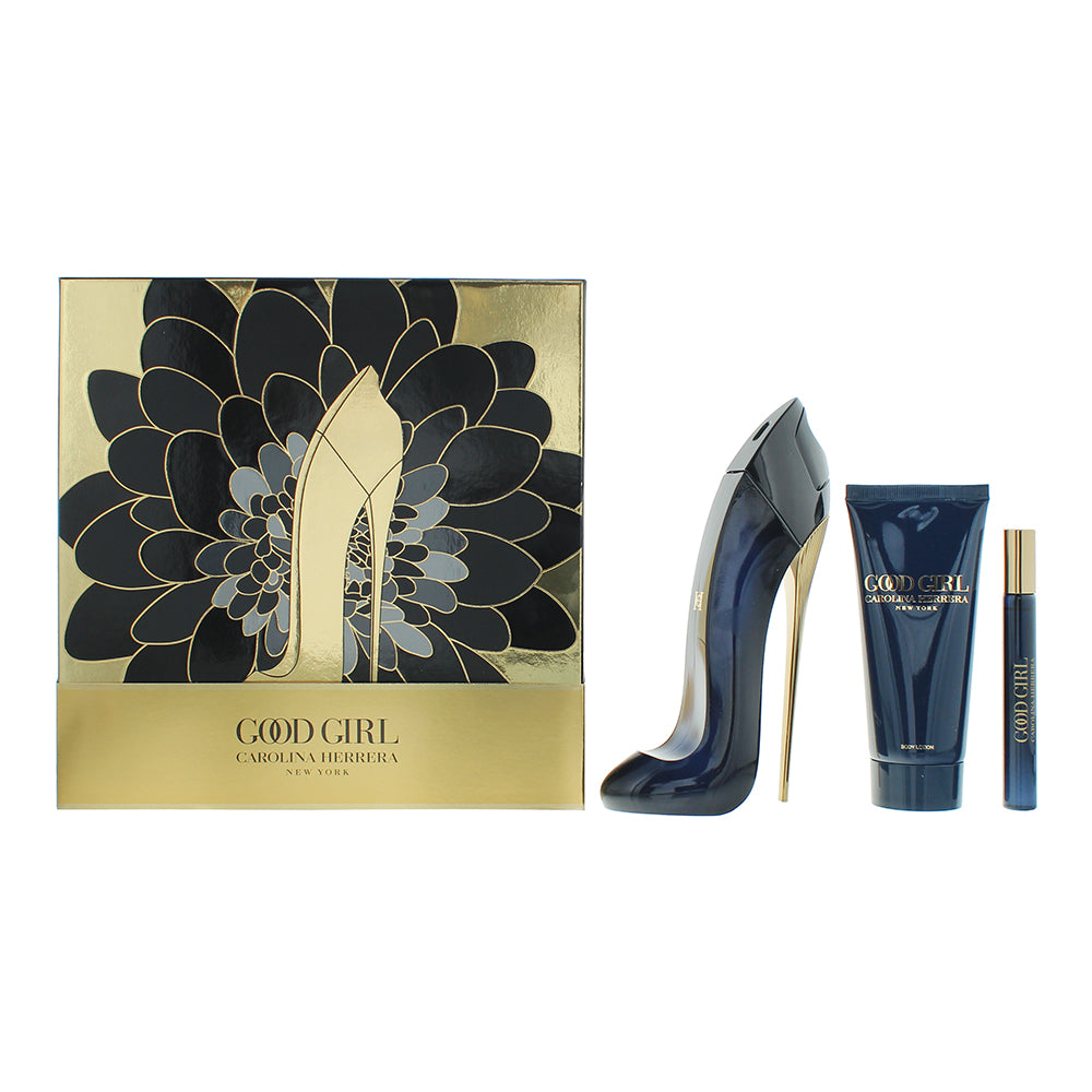 Carolina Herrera Good Girl 3 Piece Gift Set: Eau de Parfum 80ml - Eau de Parfum 