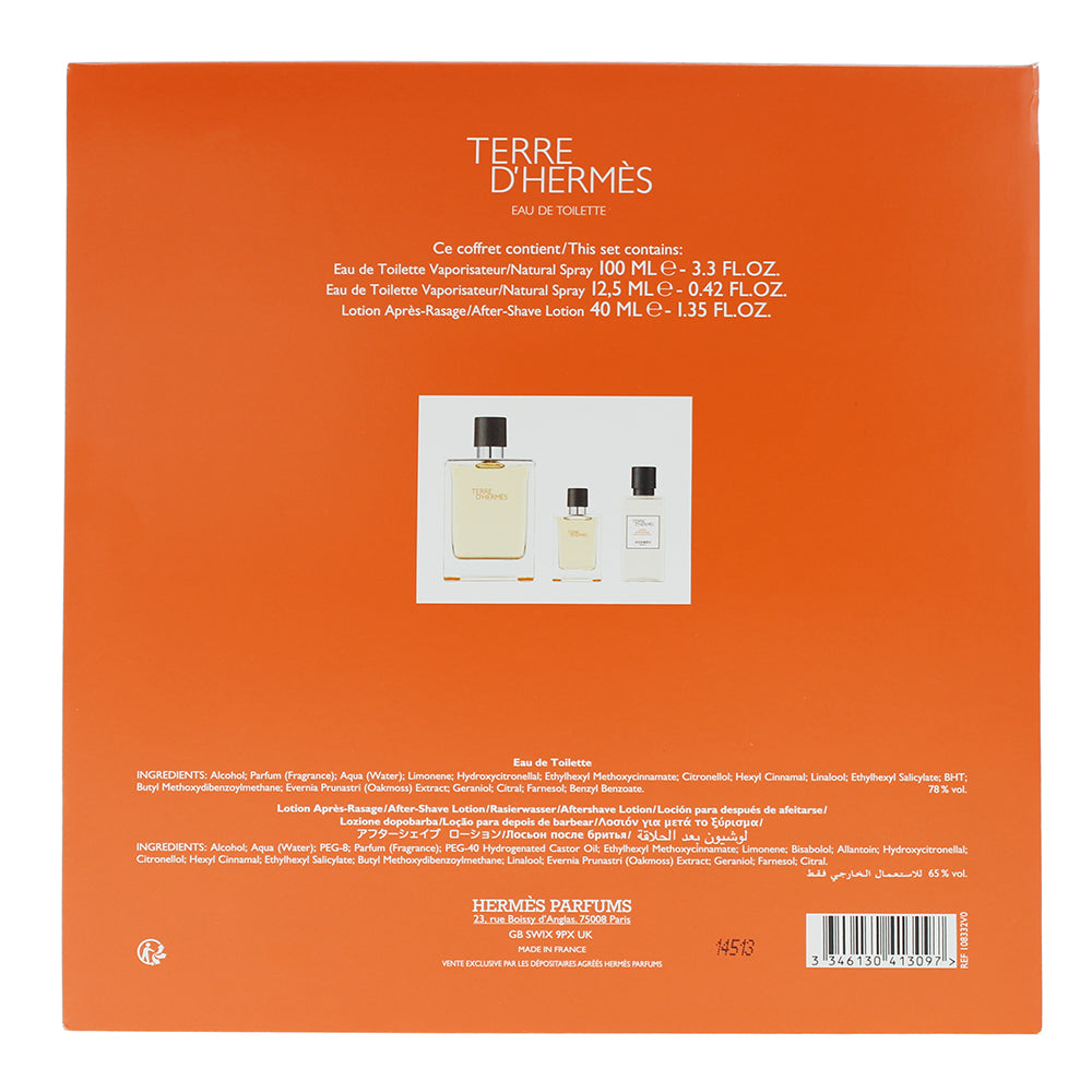 Hermès Terre D'hermès 3 Piece Gift Set: Eau de Toilette 100ml - Eau de Toilette