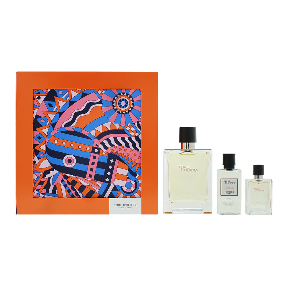 Hermès Terre D'hermès 3 Piece Gift Set: Eau de Toilette 100ml - Eau de Toilette 