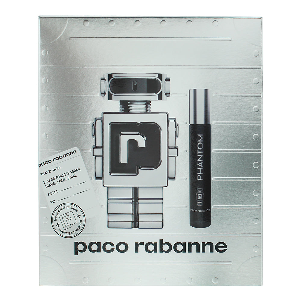 Paco Rabanne Phantom 2 Piece Gift Set: Eau de Toilette 100ml - Eau de Toilette 2 - Box