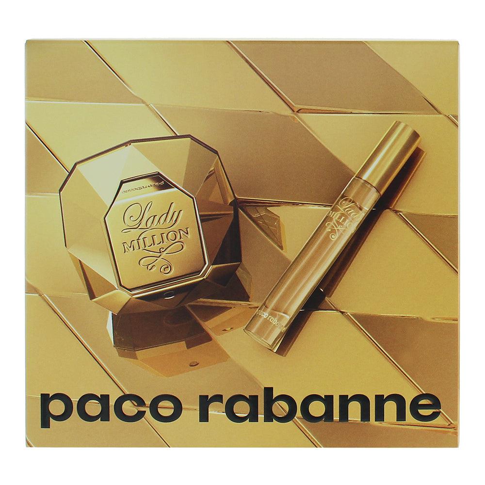 Paco Rabanne Lady Million 2 Piece Gift Set: Eau de Parfum 50ml - Eau de Parfum 1 - Box