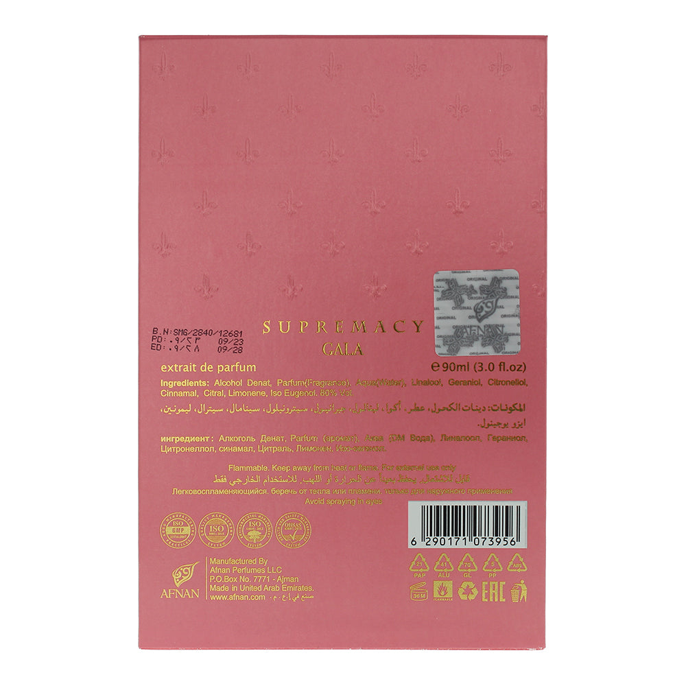 Afnan Supremacy Gala Extrait de Parfum 90ml