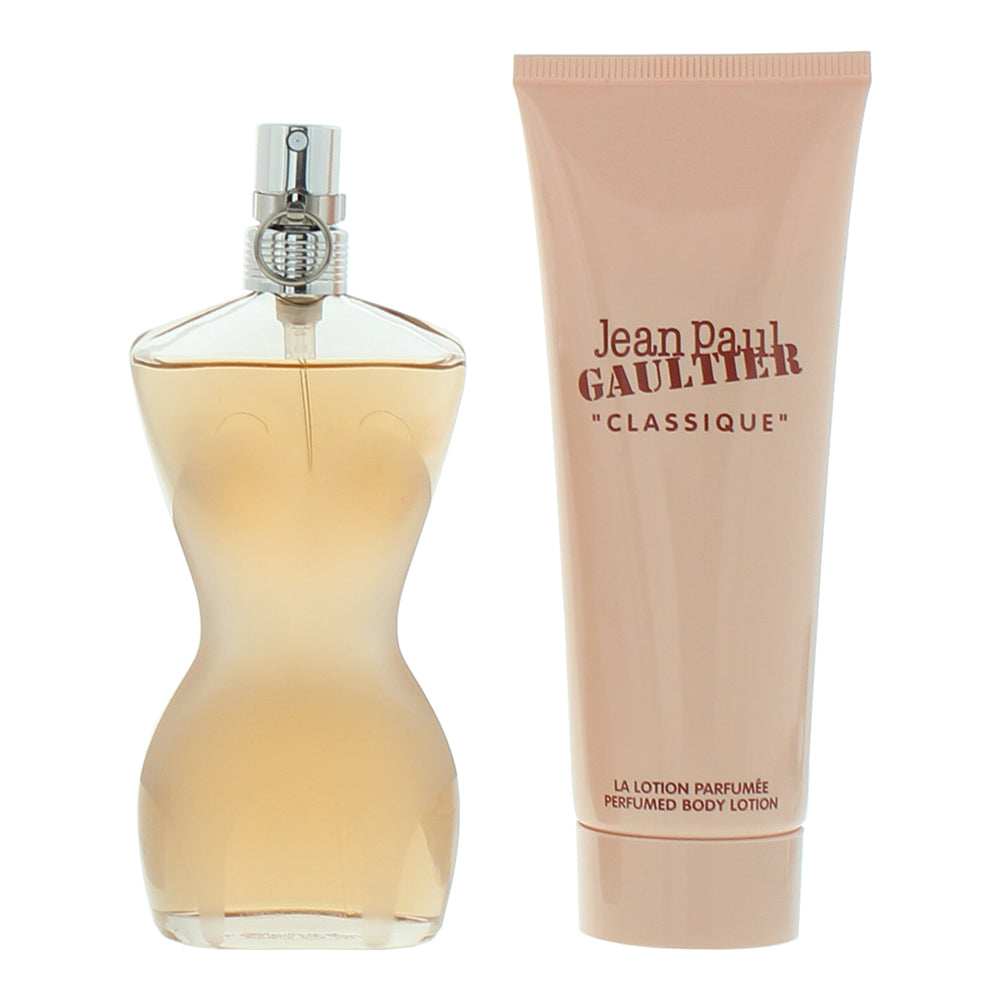 Jean Paul Gaultier Classique 2 Piece Gift Set: Eau de Toilette 50ml - Body Lotio - Product