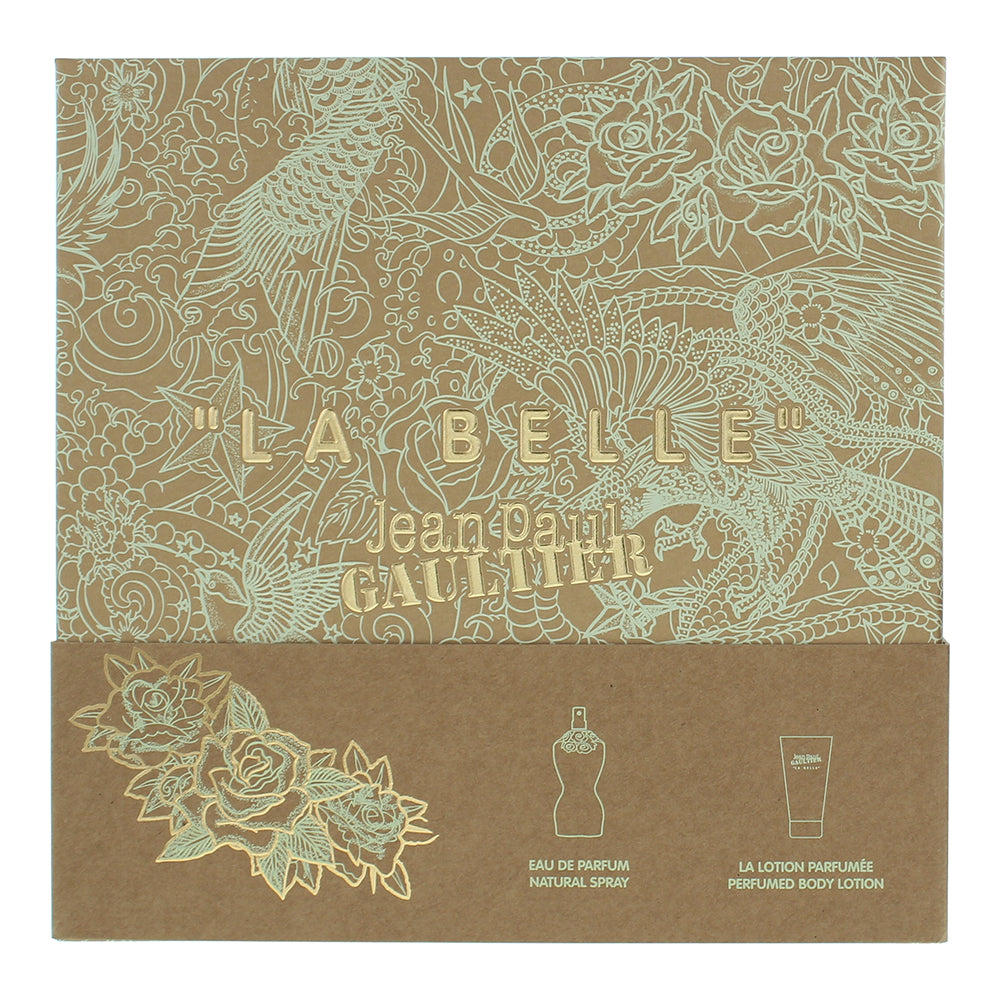 Jean Paul Gaultier La Belle 2 Piece Gift Set: Eau de Parfum 50ml - Body Lotion 7 - Box
