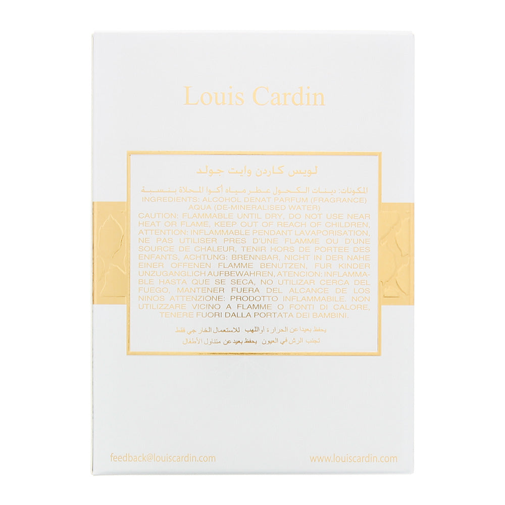 Louis Cardin White Gold Eau de Parfum 100ml - Ingredients