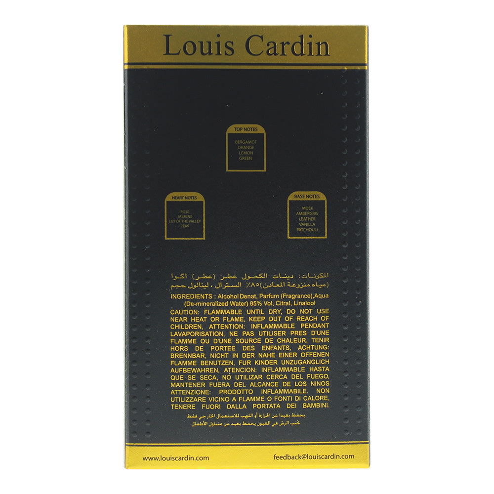 Louis Cardin Credible Noir Eau de Parfum 100ml - Ingredients