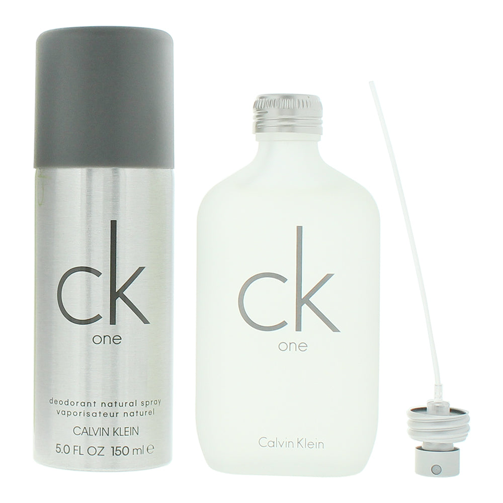 Calvin Klein Ck One 2 Piece Gift Set: Eau de Toilette 100ml - Deodorant Spray 15 - Product