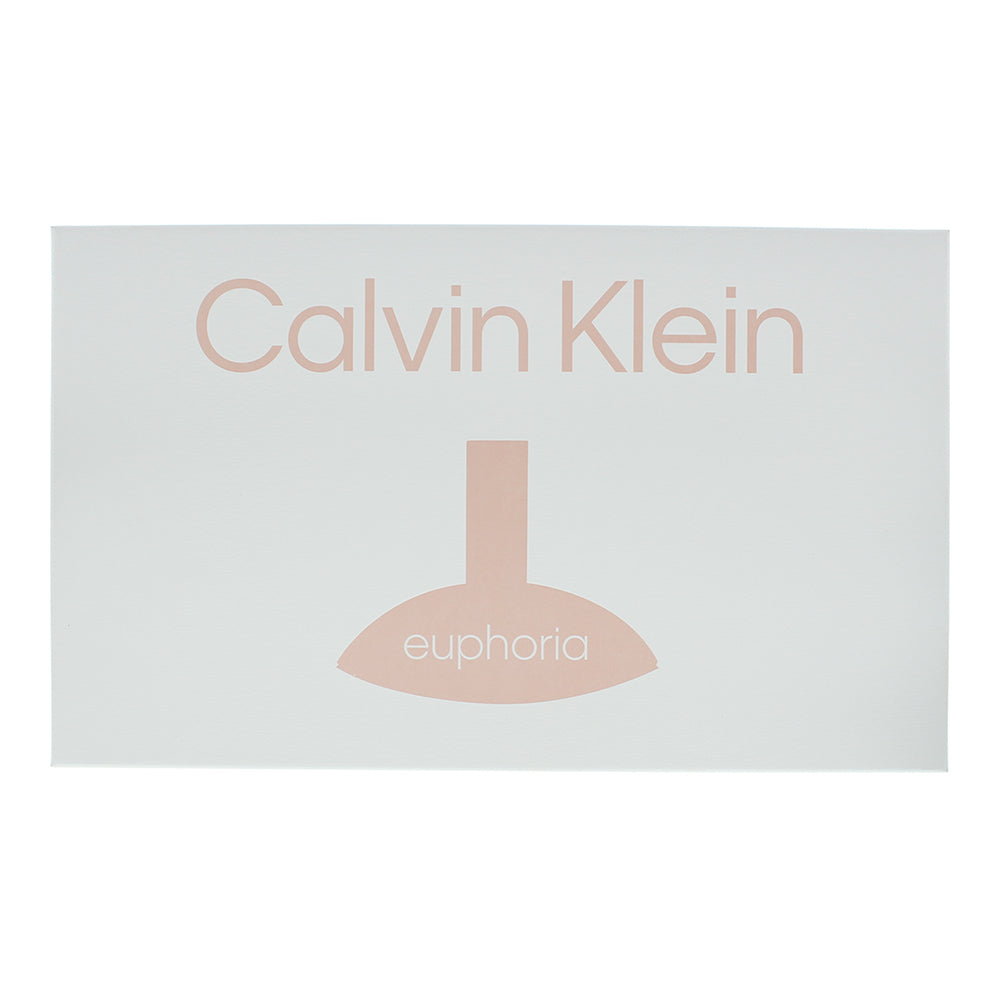 Calvin Klein Euphoria 3 Piece Gift Set: Eau de Parfum 100ml - Eau de Parfum 30ml - Box