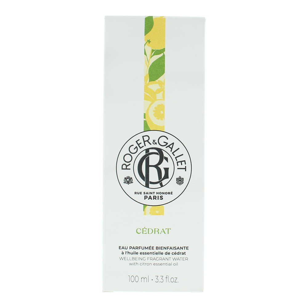 Roger & Gallet Cedrat Fragrant Wellbeing Water 100ml - Box