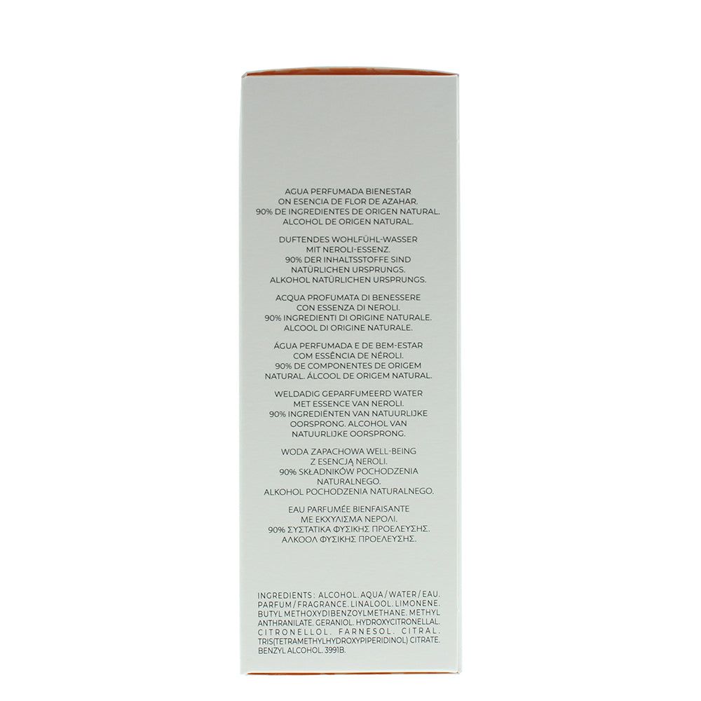 Roger & Gallet Neroli Fragrant Wellbeing Water 100ml - Ingredients