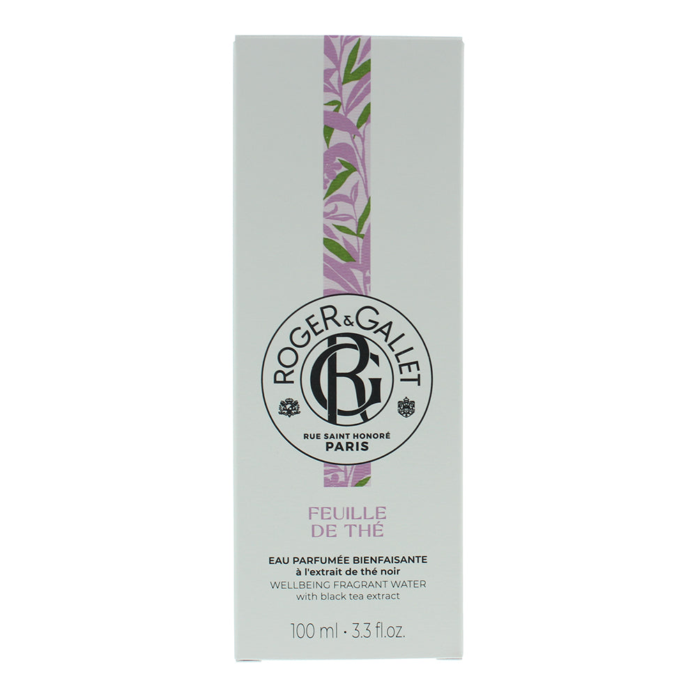 Roger & Gallet Feuille De Thé Fragrant Wellbeing Water 100ml - Box