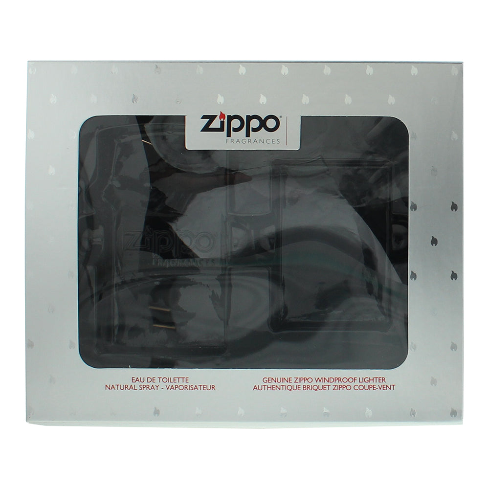 Zippo 2 Piece Gift Set: Eau de Toilette 50ml - Windproof Lighter - Box