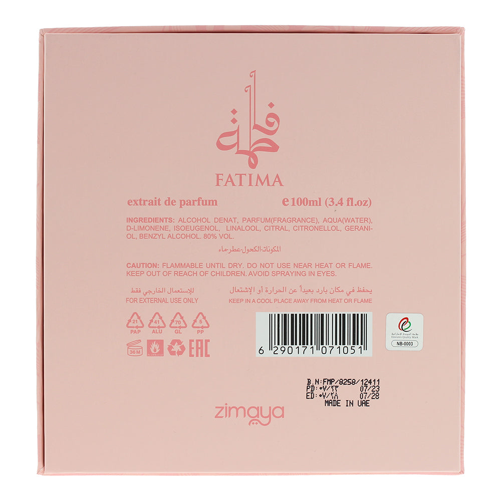 Zimaya Fatima Extrait De Parfum 100ml